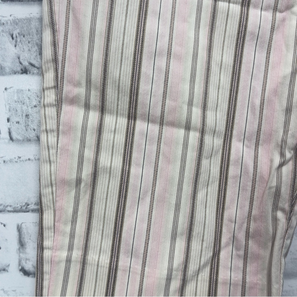 Liz Claiborne Audra Petite Belted Stripped Crop Pants 4P - Picture 8 of 13